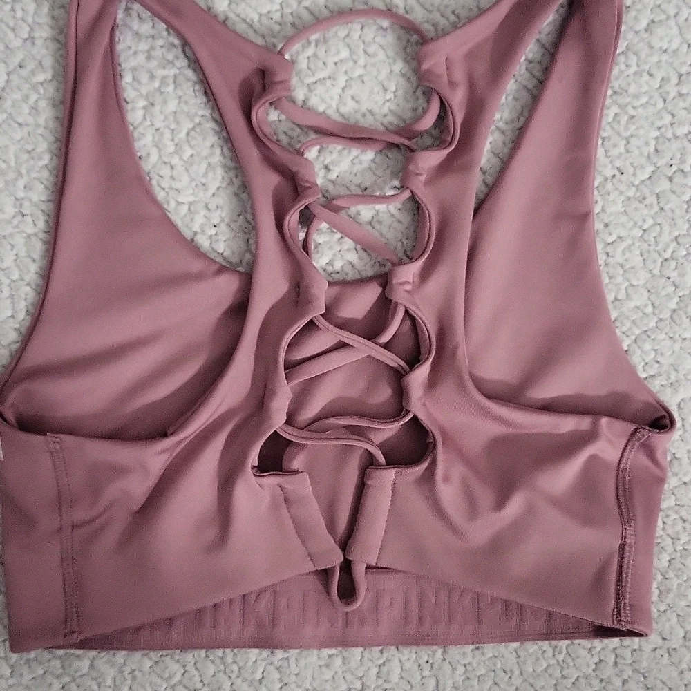 PINK Victoria's Secret Purple Sports Bra Racerback